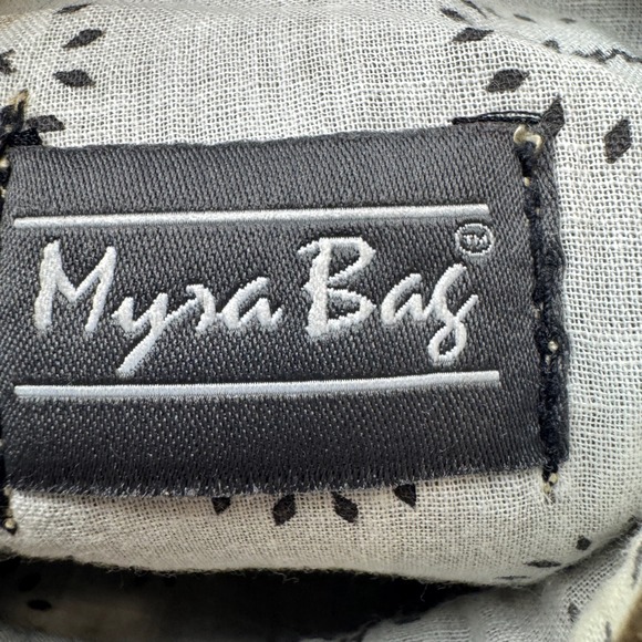 Myra Bag Sel de Mer Paris Canvas Leather Crossbody Bag Gray Small Messenger - Picture 6 of 15
